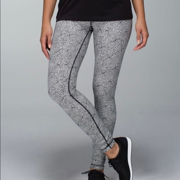 Sz10 Lululemon Wunder Under Tight in Plush Petal Deep Coal Ghost in GUC - Picture 5 of 12